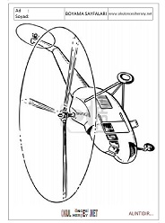 Helikopter boyama sayfaları